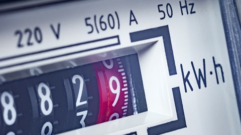 een teller op een elektriciteitsmeter